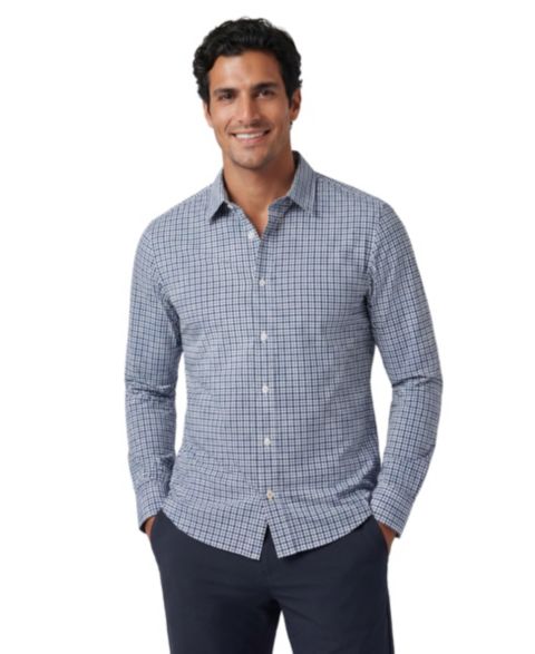 Мужская рубашка Jack Archer Everywear Shirt - Shorter Length, цвет: Синий