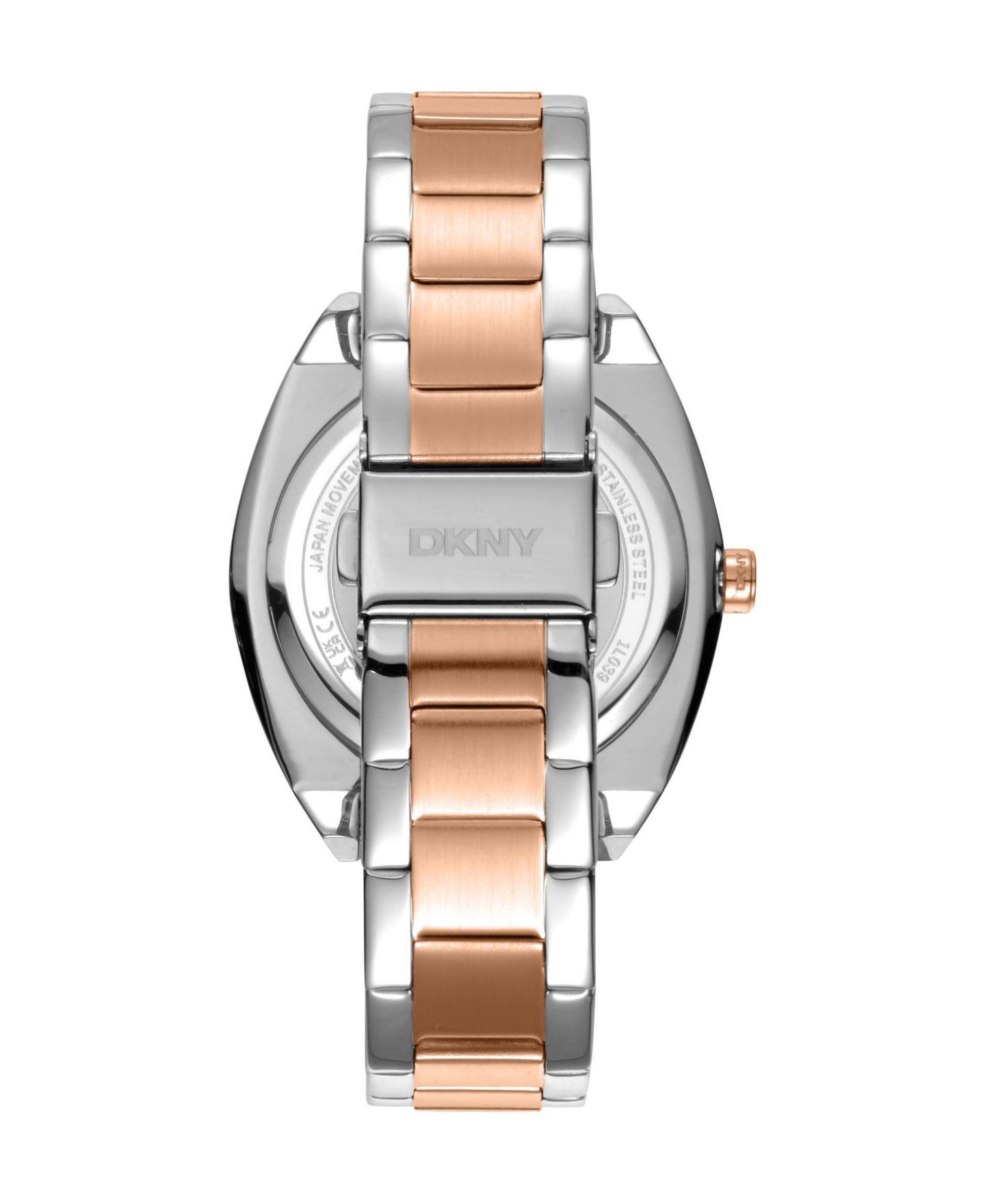 Женские часы DKNY Quartz Water-Resistant Two-Tone Stainless Steel Bracelet Watch, 38mm, цвет: Серебряный — фото 3
