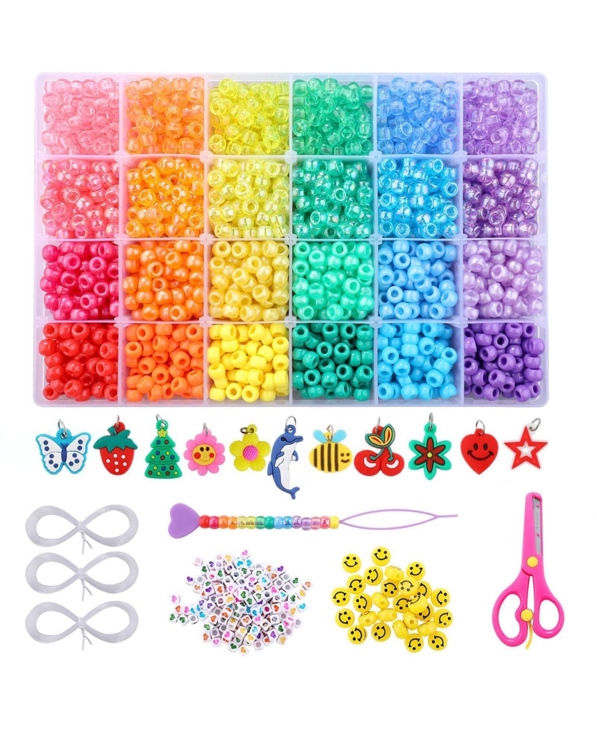 Aeelike 2600 Plus Craft Making Kit 18 Color Assorted Set For Jewelry Diy Projects