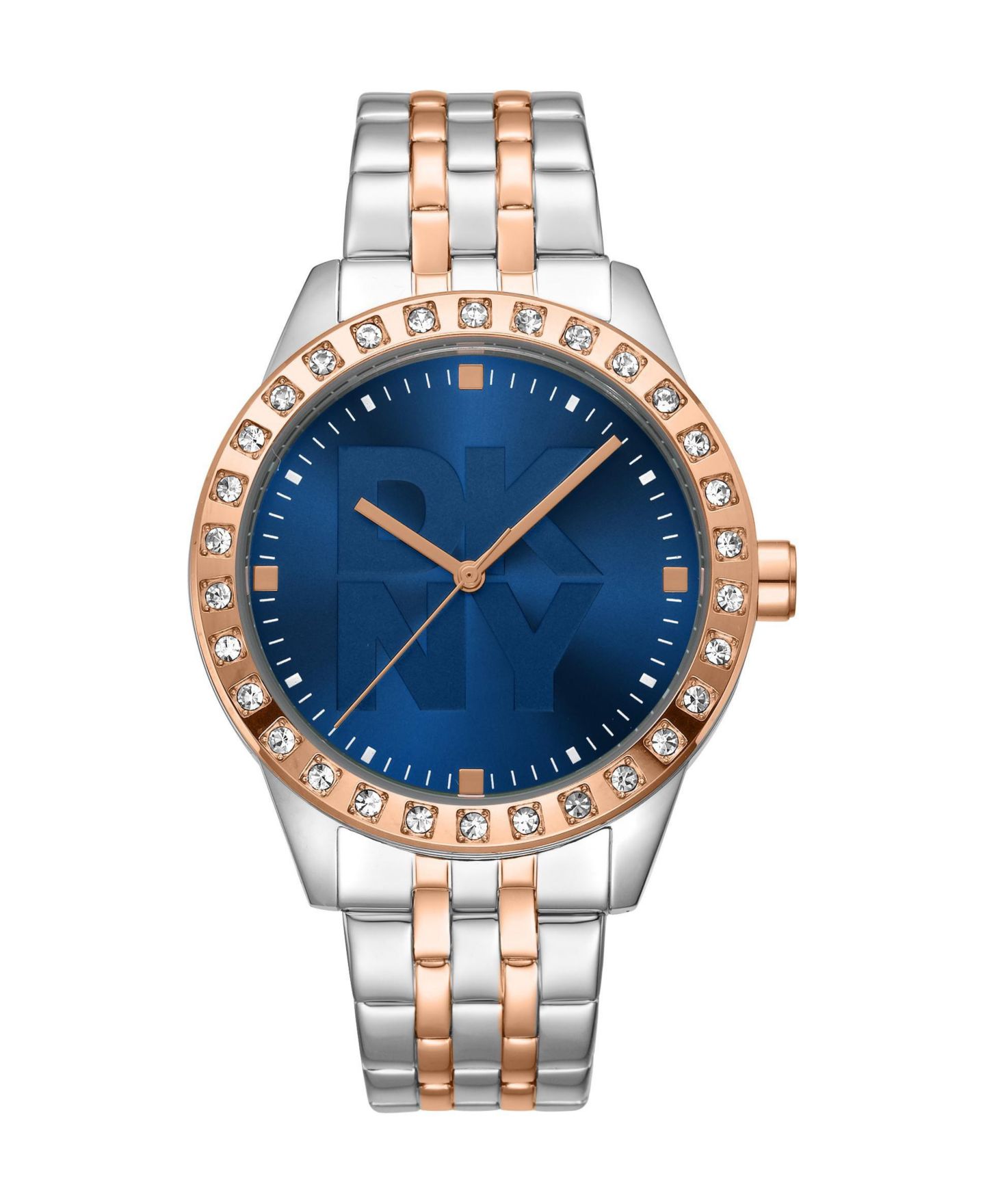 Женские часы DKNY Quartz Essential Logo Two-Tone Stainless Steel Bracelet Watch, 38 mm, цвет: Серебряный — фото 1