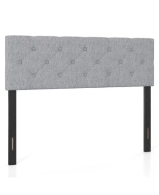 Upholstered Headboard Queen Full Size Tufted Linen Fabric Bed Frame Mount Panel