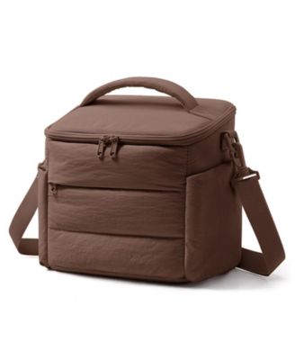 10L Lunch Box Women Cute Quilted Bag Sloped-lid Camping Outdoor