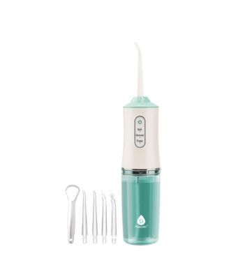 USB Rechargeable Water Flosser - Portable Oral Irrigator with 4 Interchangeable Tips, Tongue Cleaner, 3 Cleaning Modes and Type-C Charging