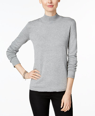 Charter Club Mock-Turtleneck Sweater, Only at Macy's