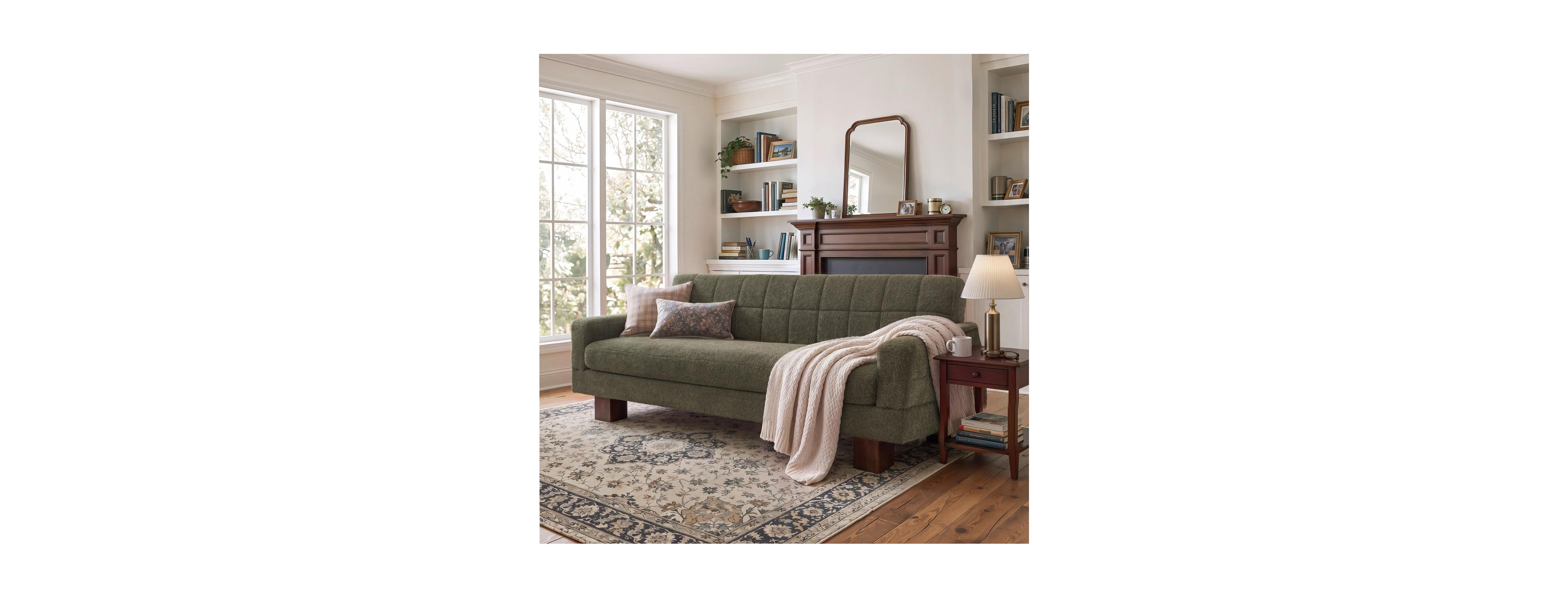 Streamdale Furniture Modern Boucle 2-Seater Loveseat Sofa