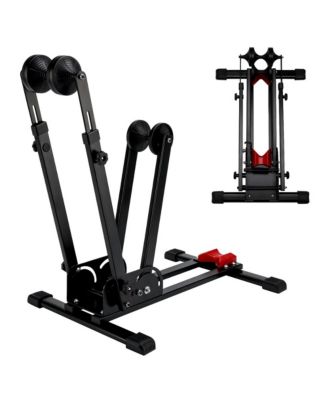 Foldable Bike Storage Stand - Universal 24-29" Wheel, Horizontal And Vertical Parking