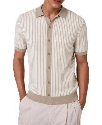 Men's Short-Sleeve Carson Stripe Sweater