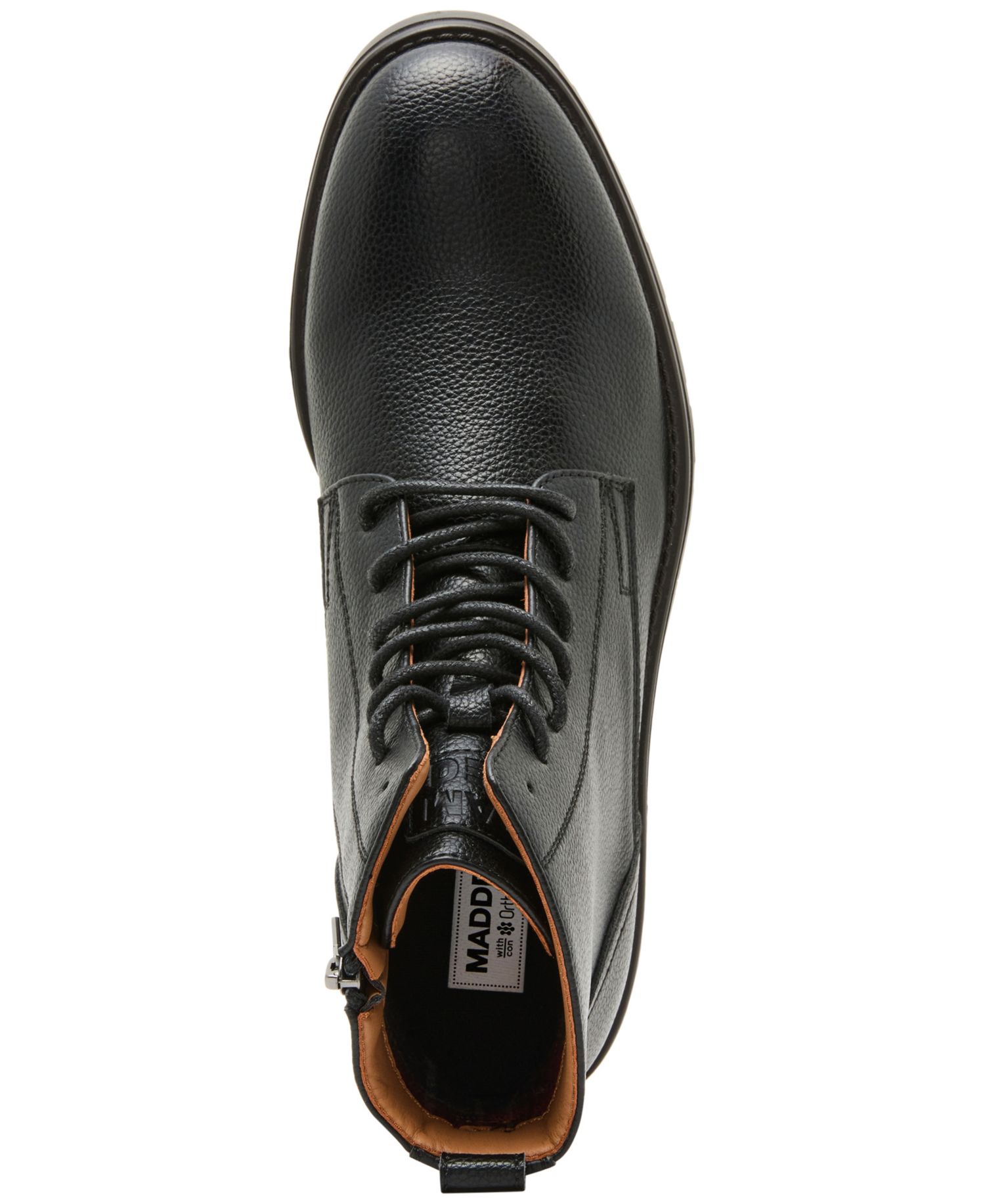 Men's Mmetty Combat Round Toe Faux Leather Boots