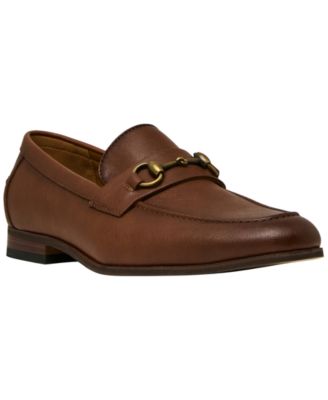 Mbitte Pebbled Faux Leather Bit Detail Loafers