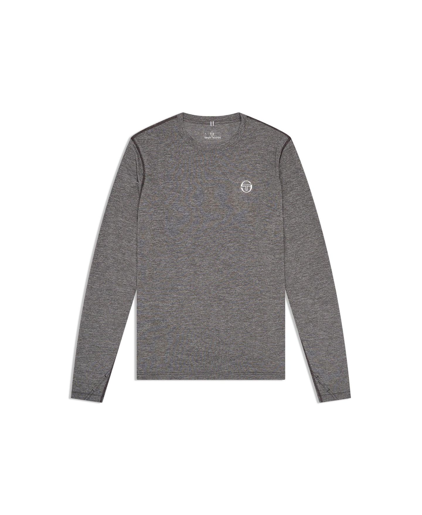 Мужская футболка Sergio Tacchini Affondo Long-Sleeve Regular-Fit Crewneck, цвет: Чёрный — фото 5