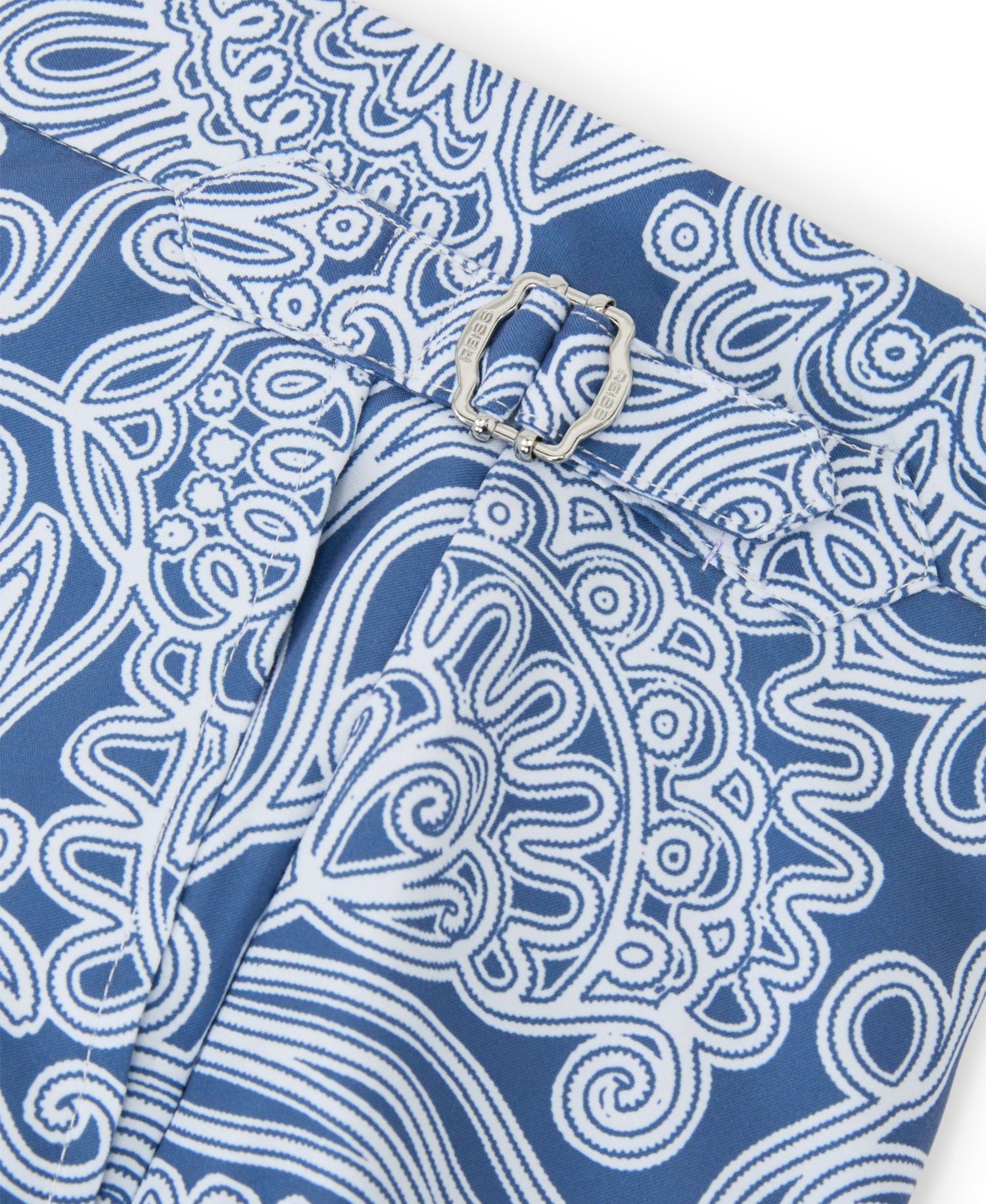 Men's Fallow Paisley-Print Side-Adjuster Swim Shorts, 5" Inseam