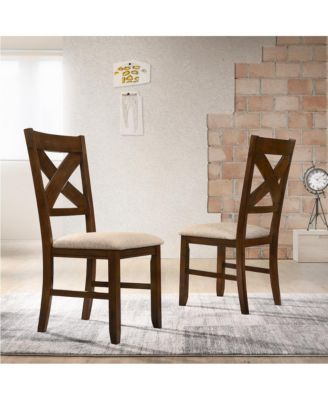 Karven Solid Wood Dining Chairs, Set of 2