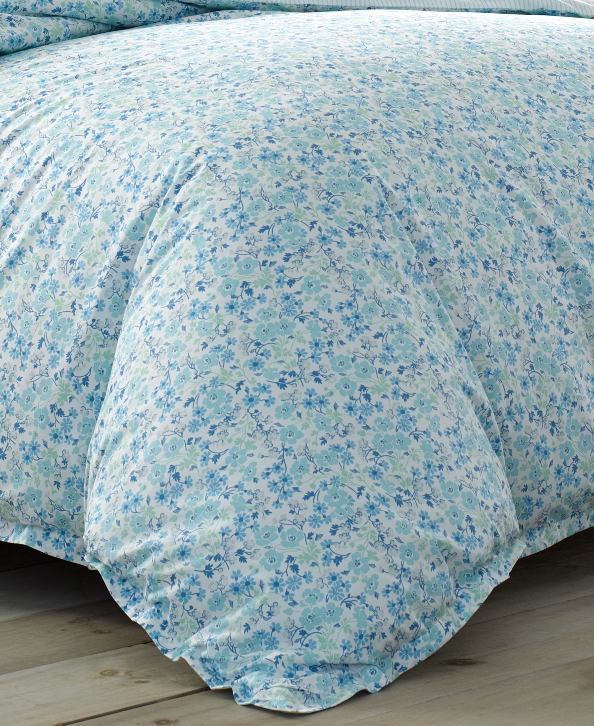 Laura Ashley Jaynie Stonewashed Cotton -Pc. Duvet Cover Set