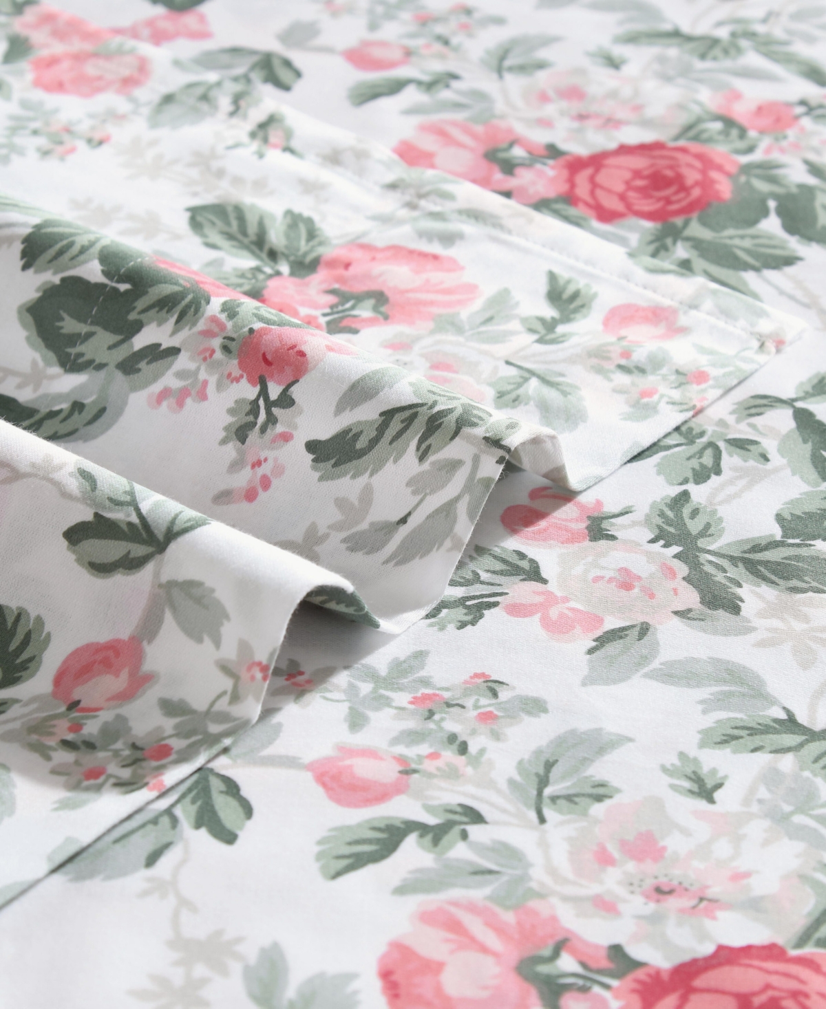 Laura Ashley 200-Thread Count Cotton Percale 3 -Pc. Sheet Set, Twin
