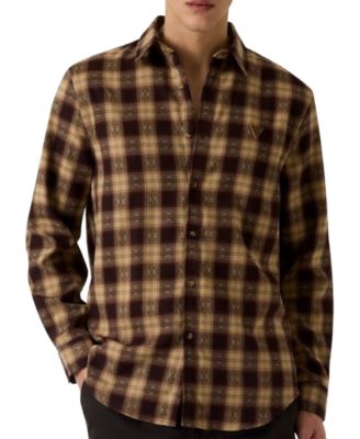 Men's Check Flannel Slim-Fit Shirt