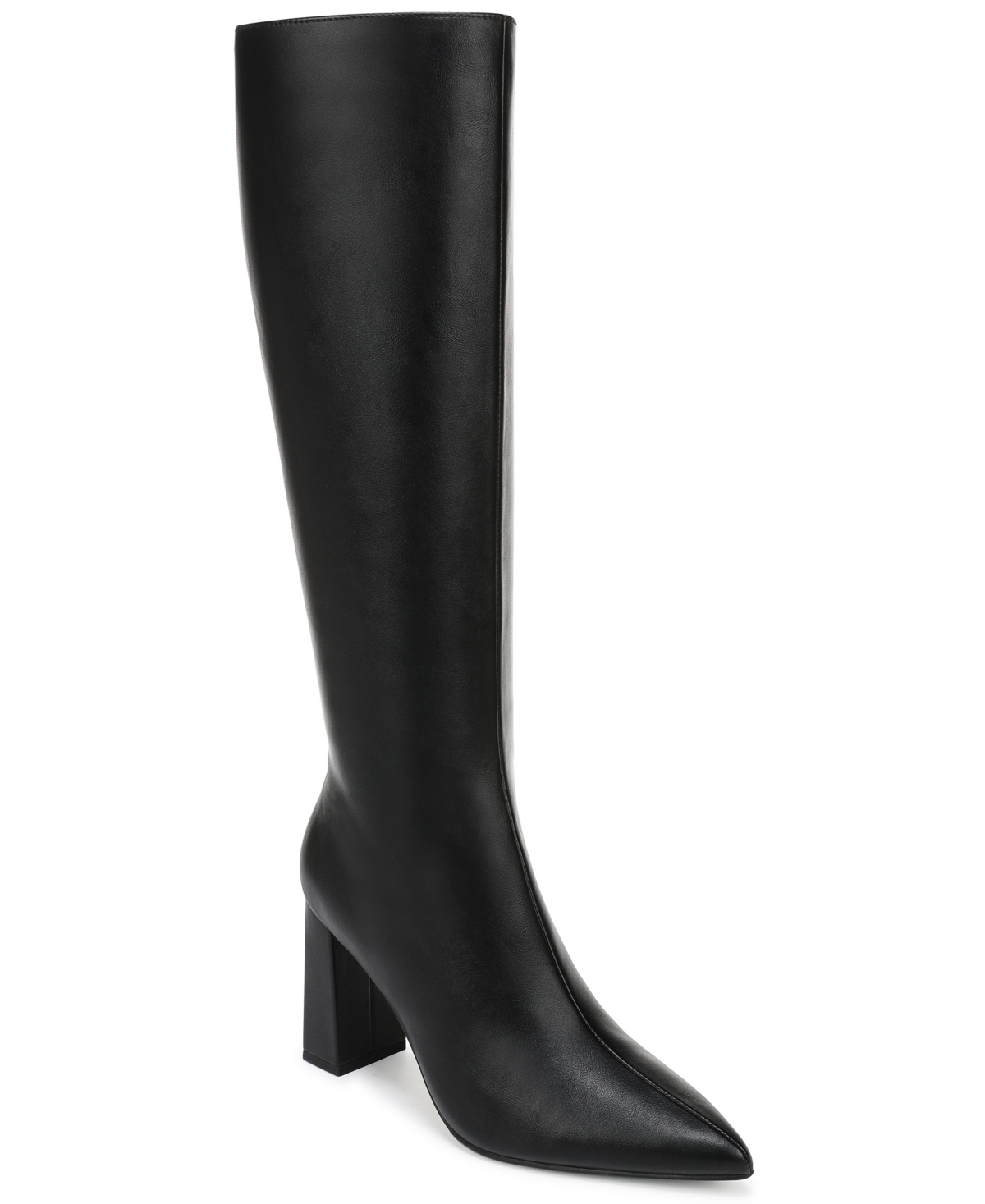 Wild Pair Women's Extra Wide-calf Knee-high Block Heel Dress Boots, Macy's Exclusive In Black