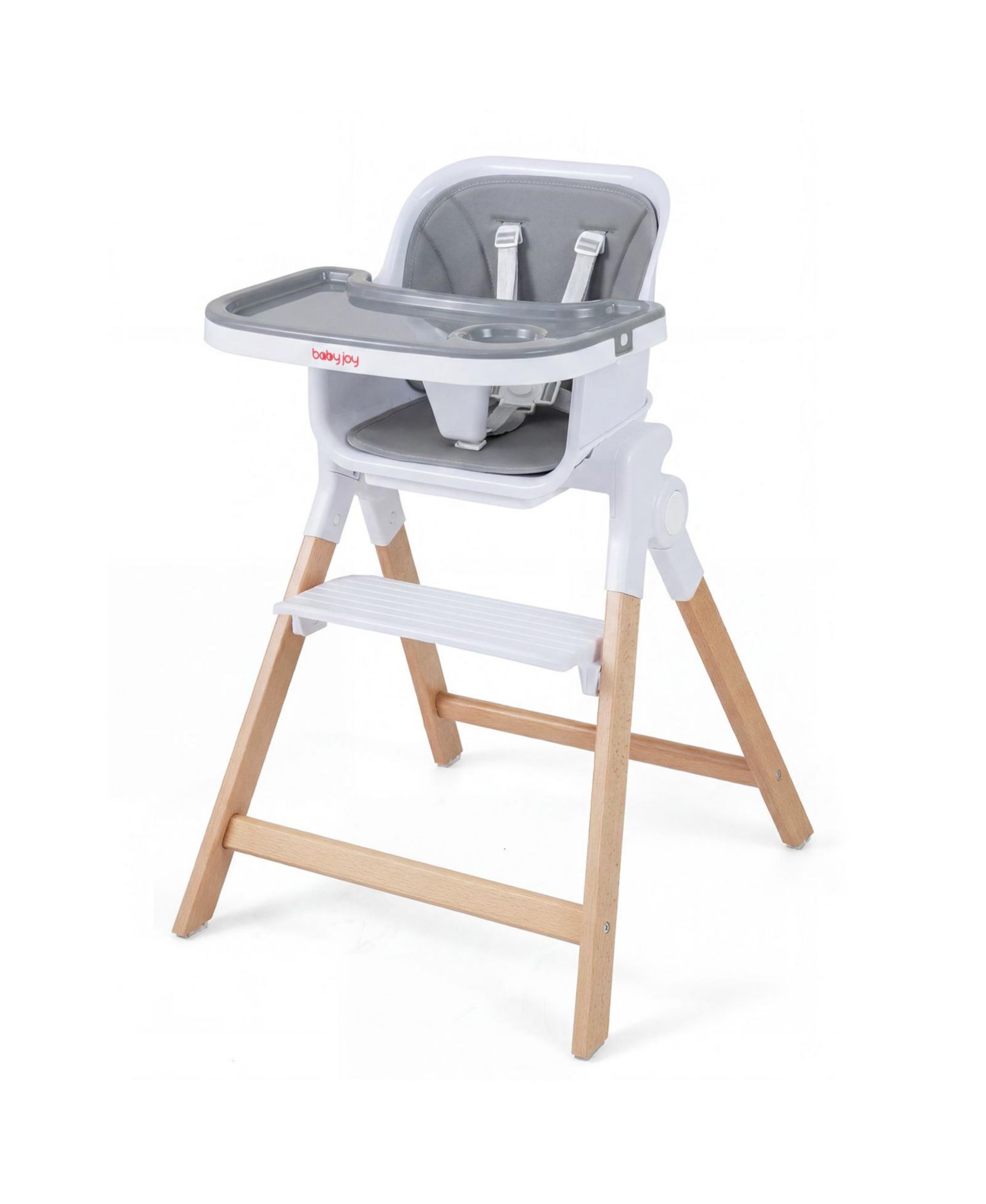 4-in-1 Convertible Baby High Chair with Detachable and Adjustable Tray