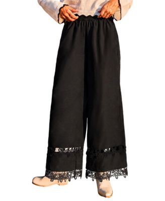 Women's Beach House Wide-Leg Pull-On Crochet Pants