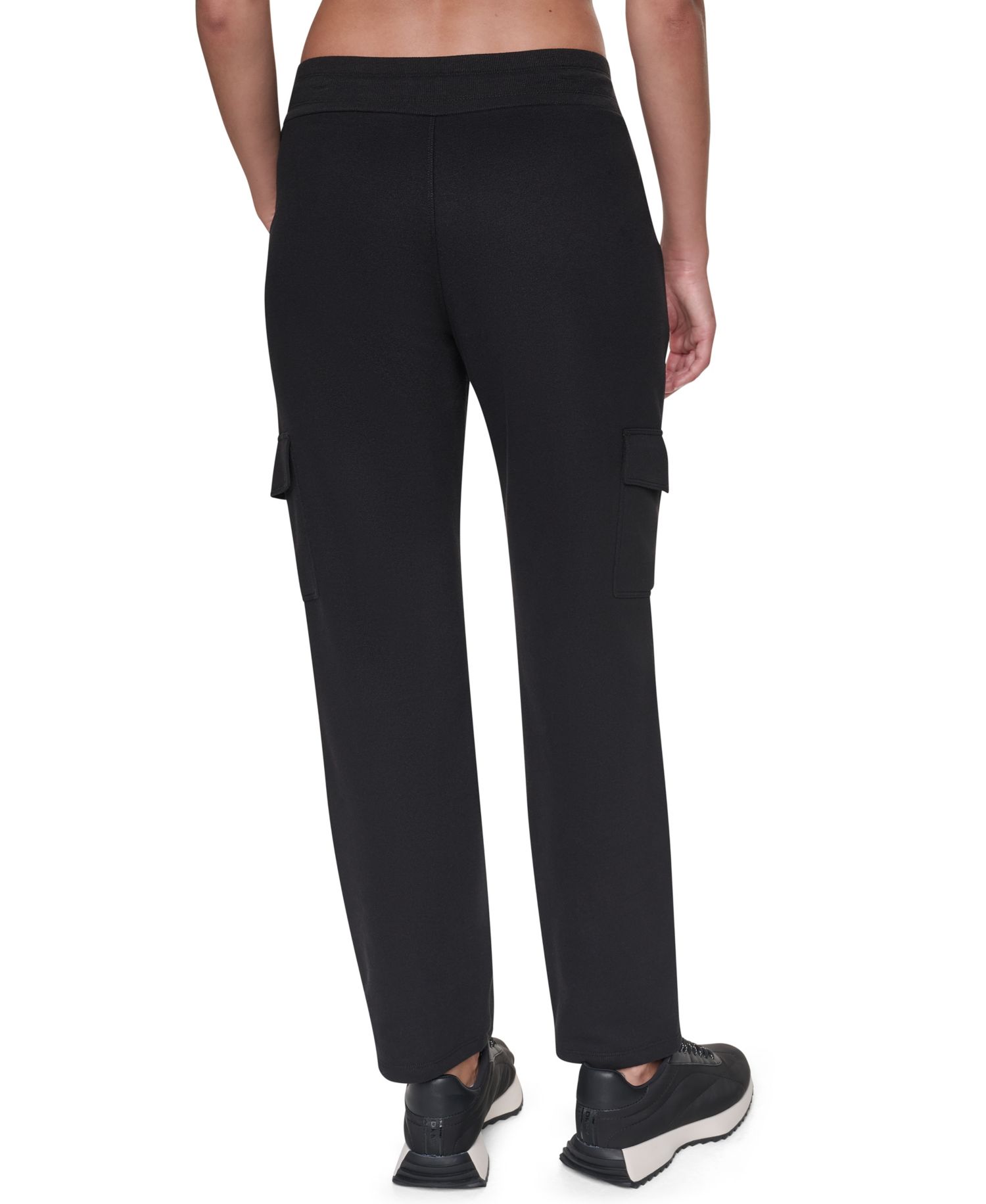 Women's Metallic Bubble Logo Mid-Rise Tapered Leg Cargo Pants