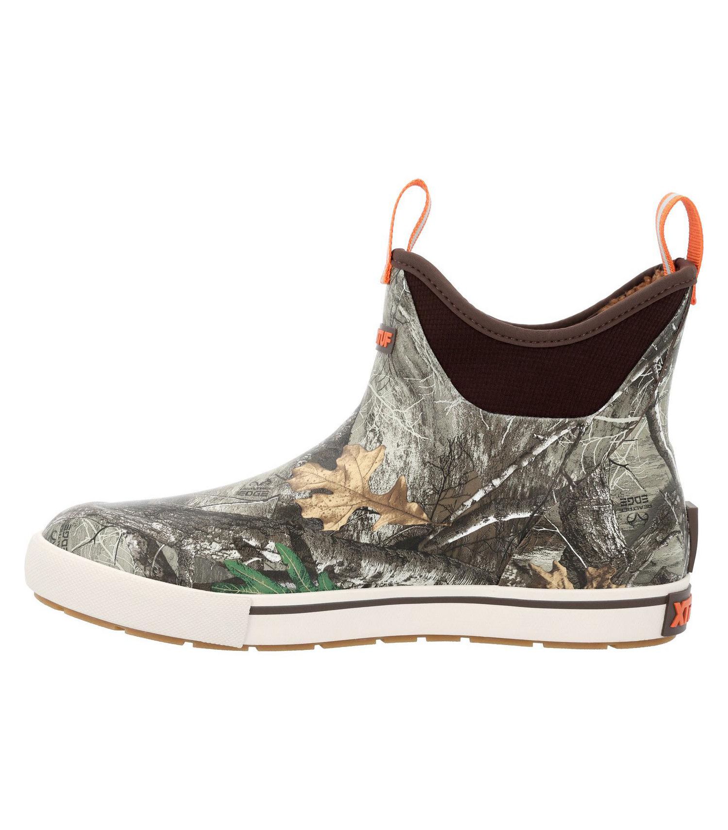 Men's Outdoors Faux Shearling Lining Ankle Deck Boots