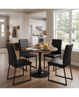 31.5 Inch Round Dining Table Set for 4