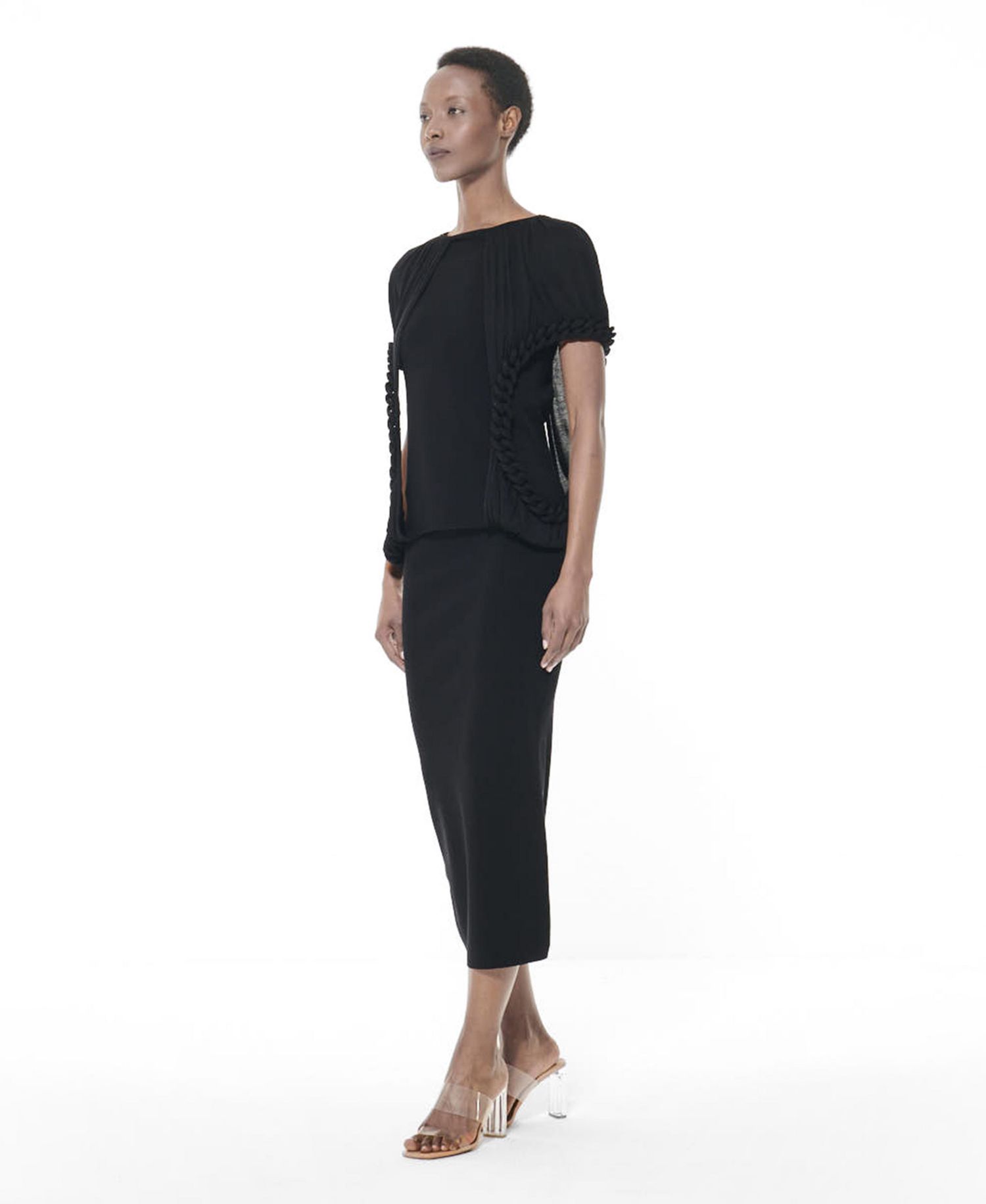 Women's Knit Pencil Midi Skirt