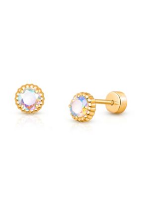 Shimmering Princess Screw-Back Studs