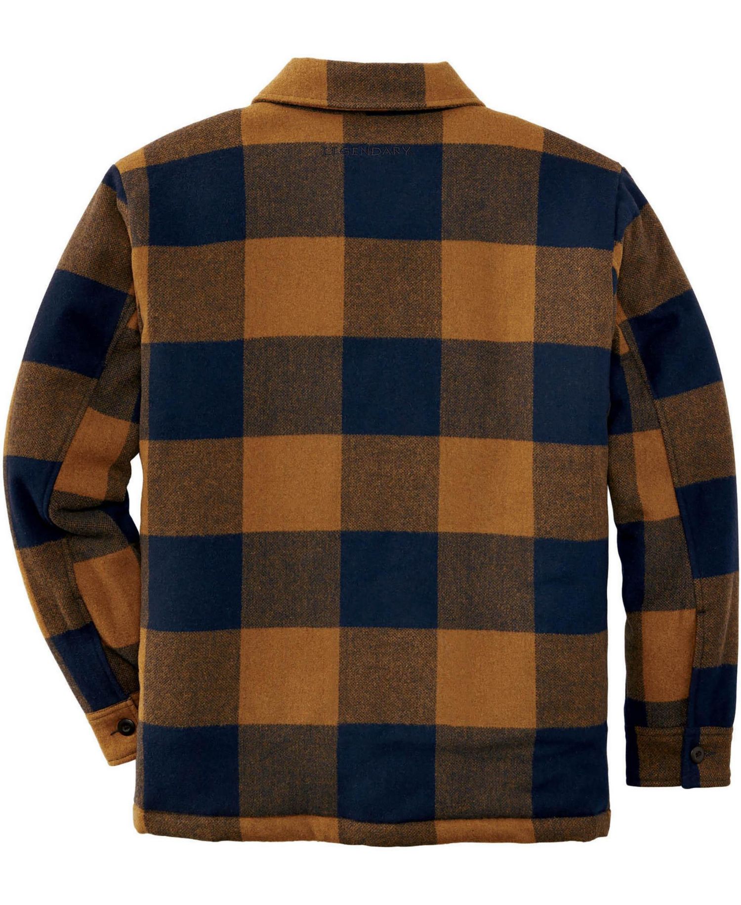 Big & Tall Wool Sherpa Lined Heavyweight Zip Up Coat