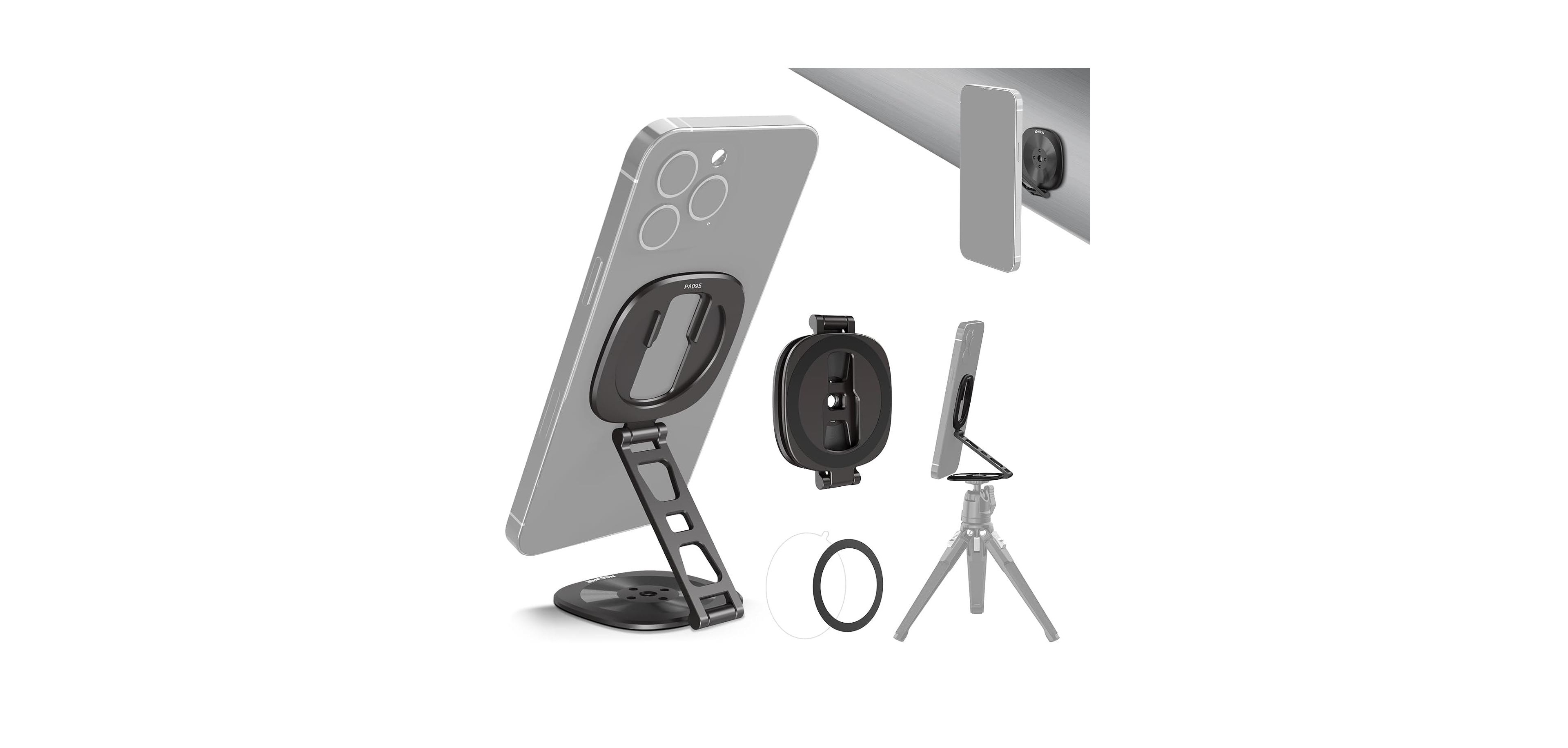 Lamicall Magnetic Cold Shoe Mount Ring Holder Compatible with MagSafe iPhone and Android