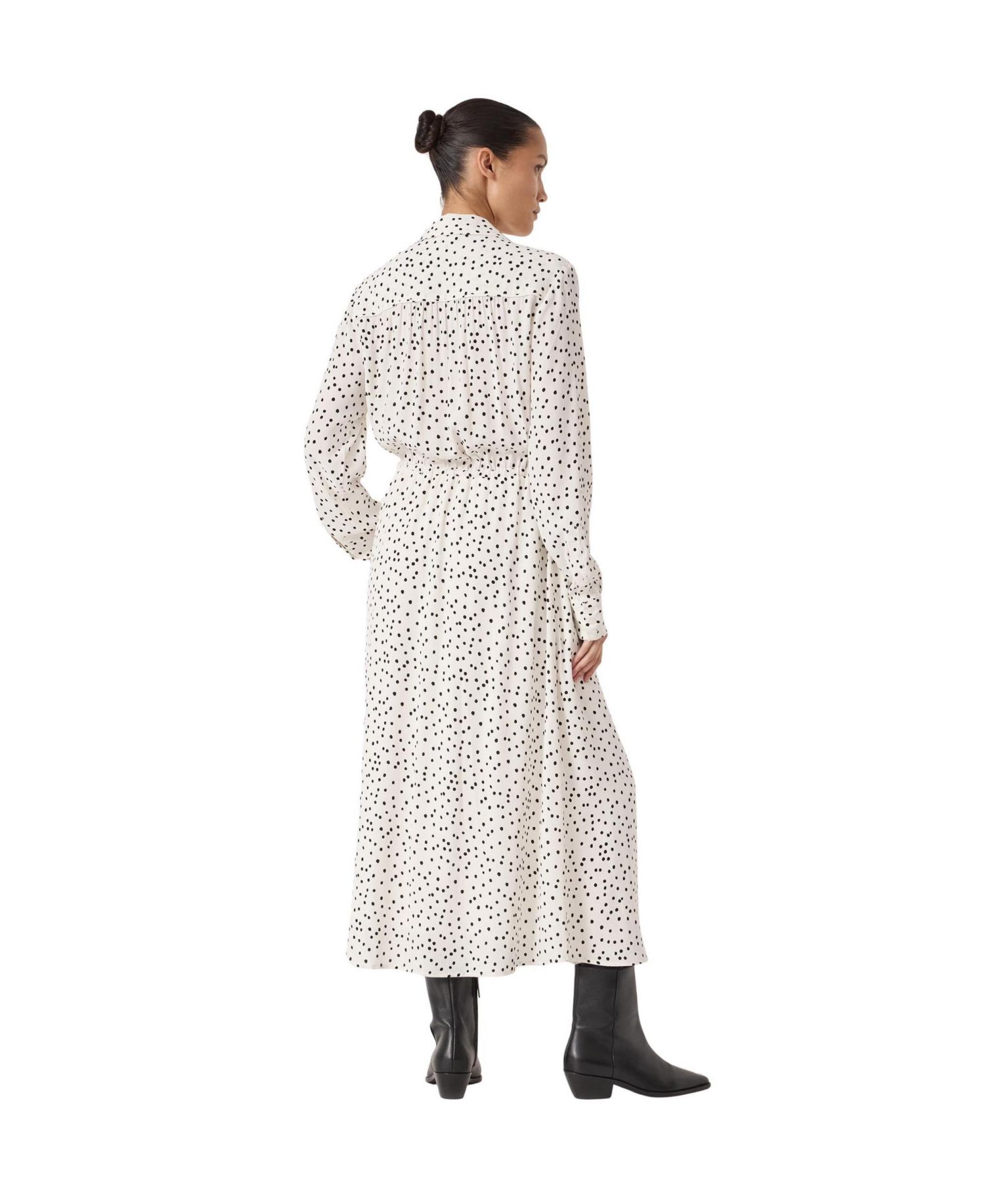 Women's Rosey Polka Dot Midi Shirt Dress