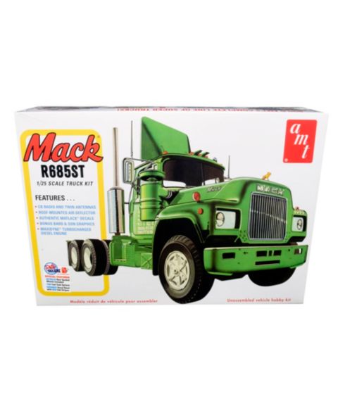 Детские игрушки AMT 1/25 Scale Mack R685ST Semi Tractor Truck Skill 3 Model Kit