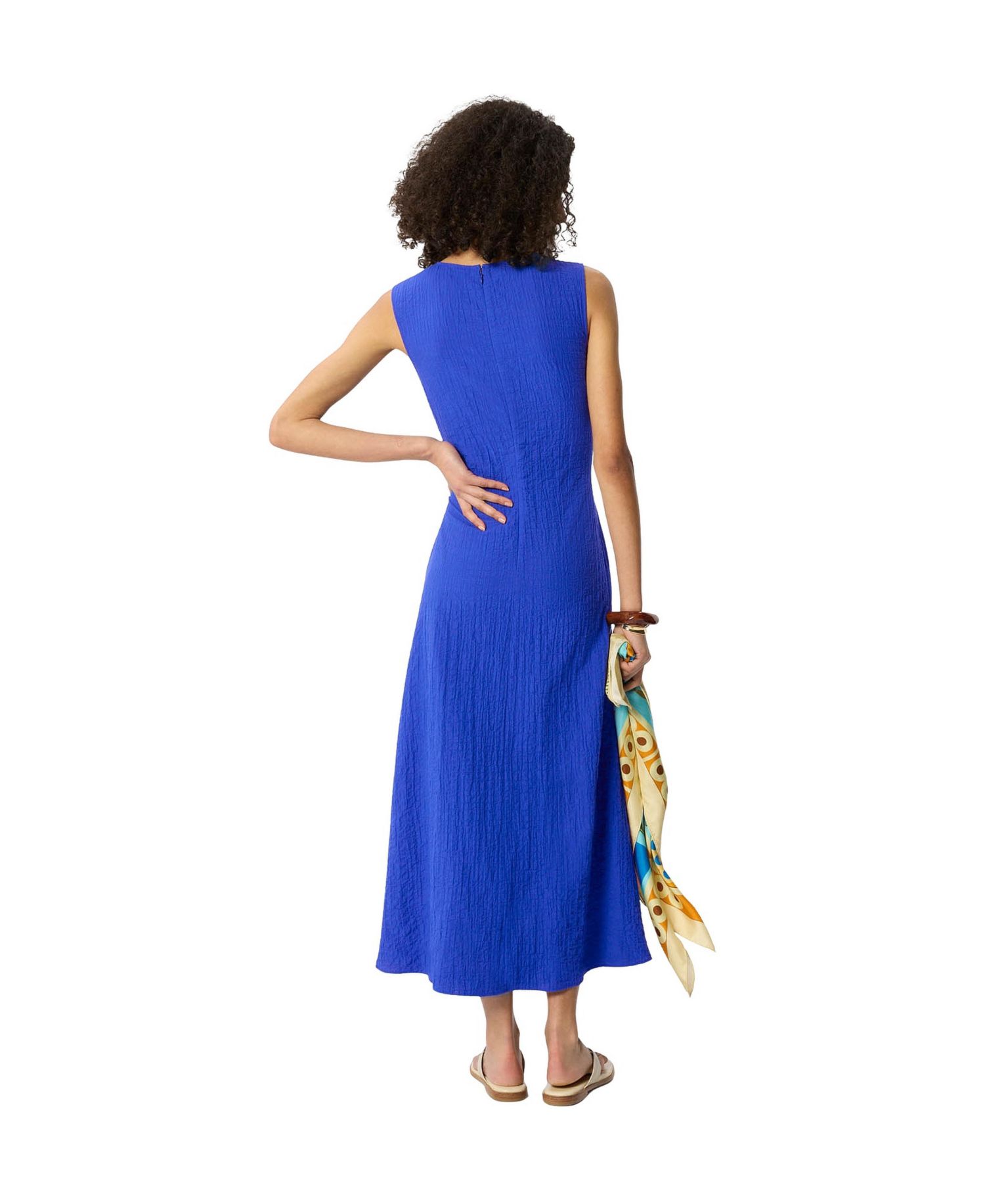 Women's V-Neck Sleeveless Midi Dress