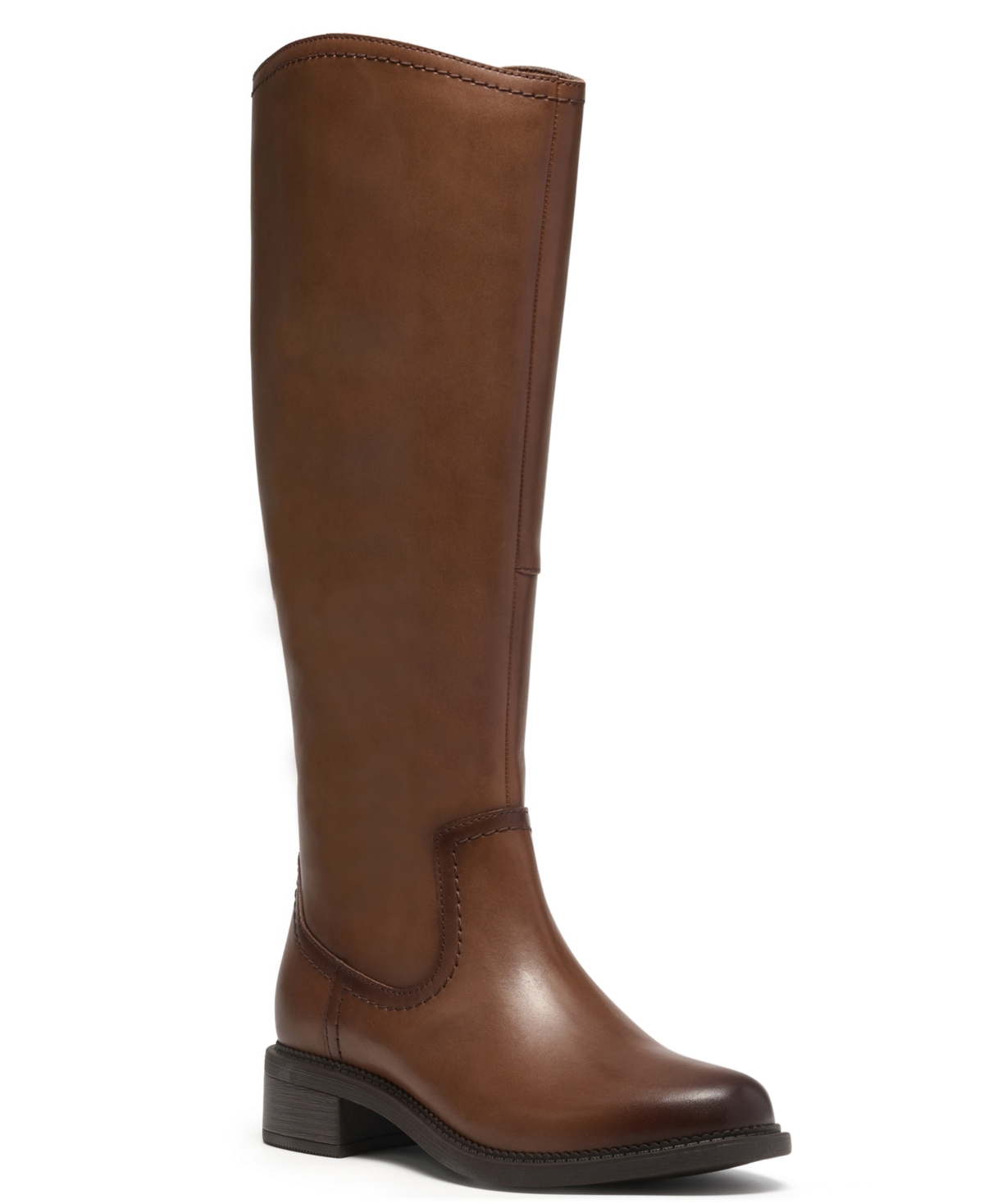 Clarks Women's Maye Tall Riding Boots - British Tan Leather