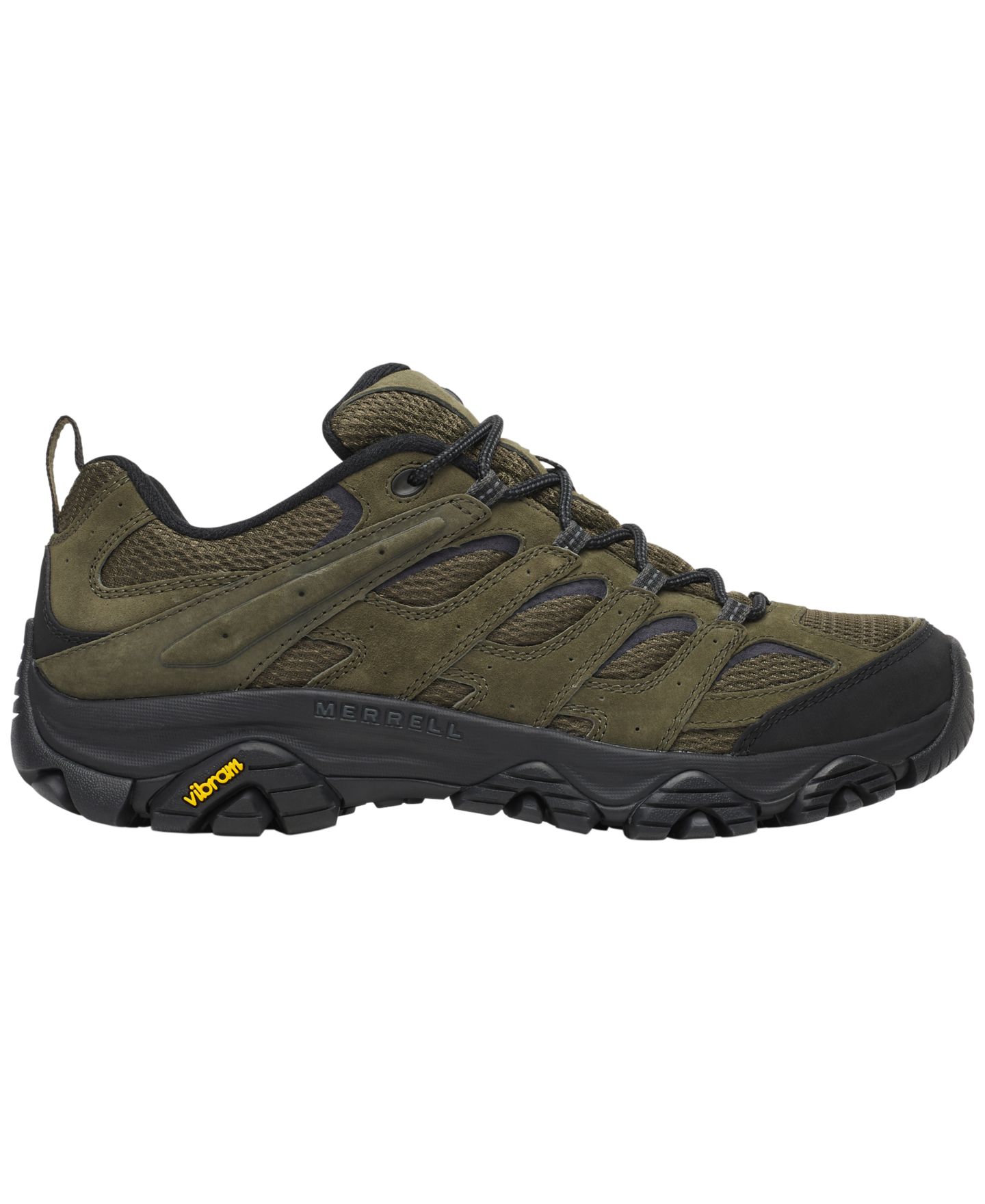 Мужские кроссовки Merrell Moab 3 Hiking Low-Top Vibram-Outsole, цвет: Тёмный мох — фото 2