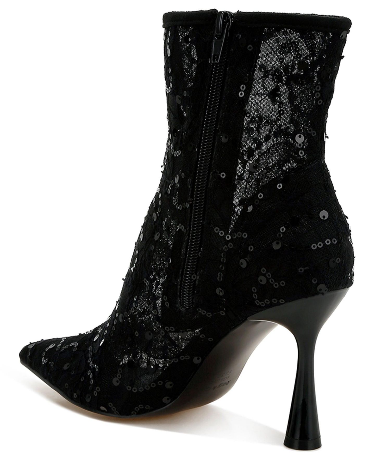 Женские ботинки Rag & Co Samia Sequin Lace, цвет: Чёрный — фото 8