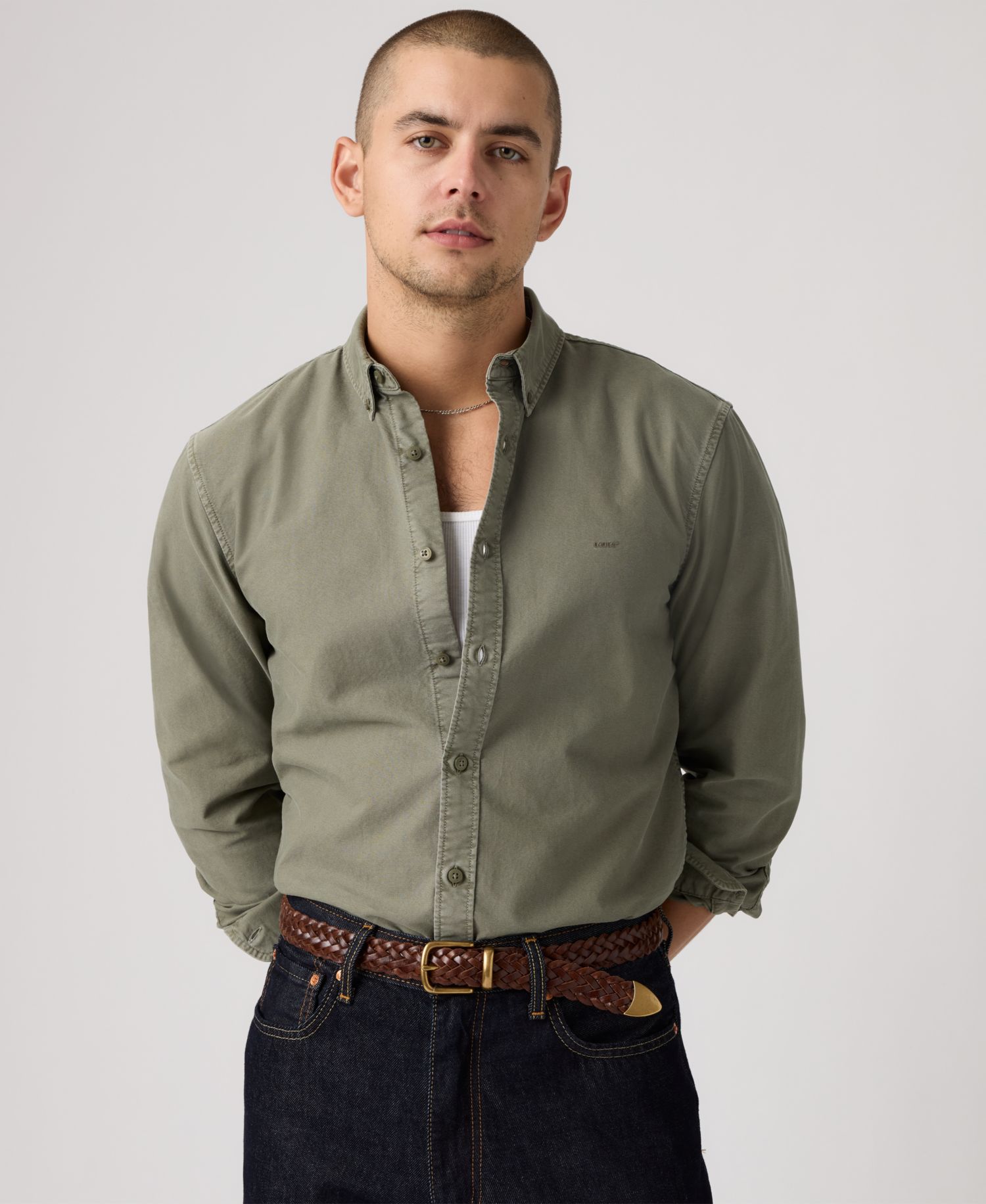 Men's Classic Worker Long-Sleeve Overshirt