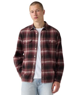 Men's Classic Worker Long-Sleeve Flannel Shirt