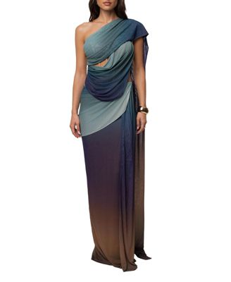 Women's Empress of Hearts High-Neck Corset Mesh Gown