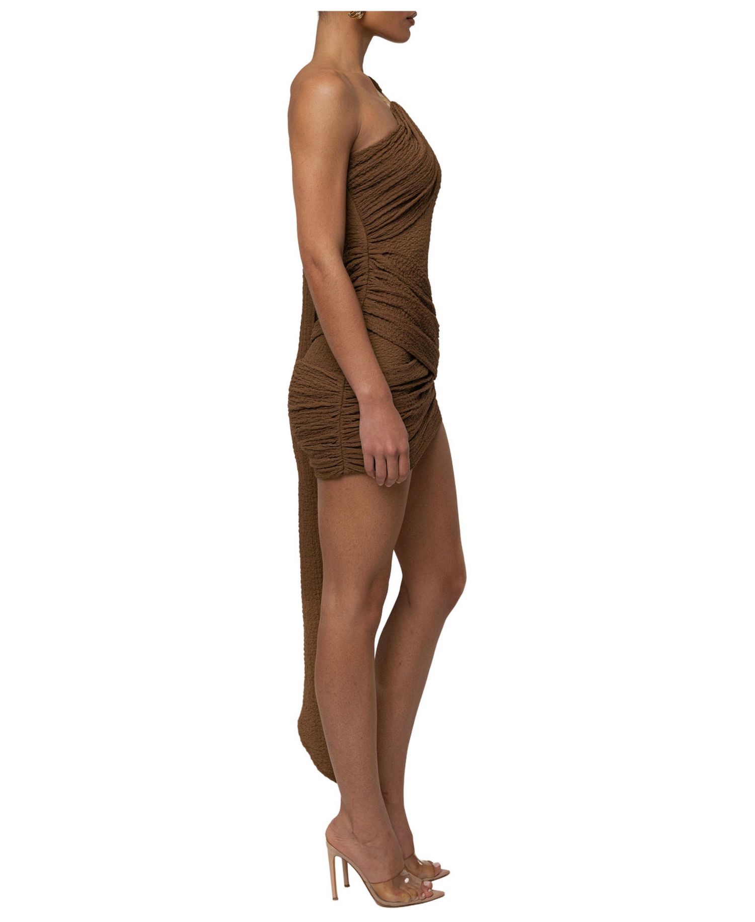 Women's Night Muse Ruched One-Shoulder Mini Dress