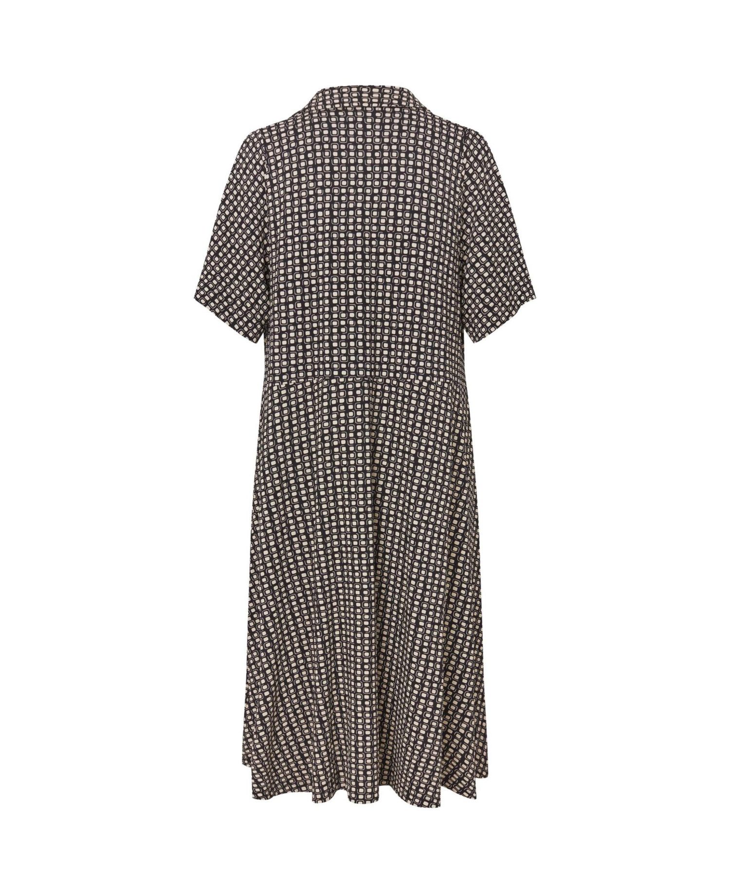 Women's MaNaterinna Short-Sleeve Collared A-Line Midi Dress