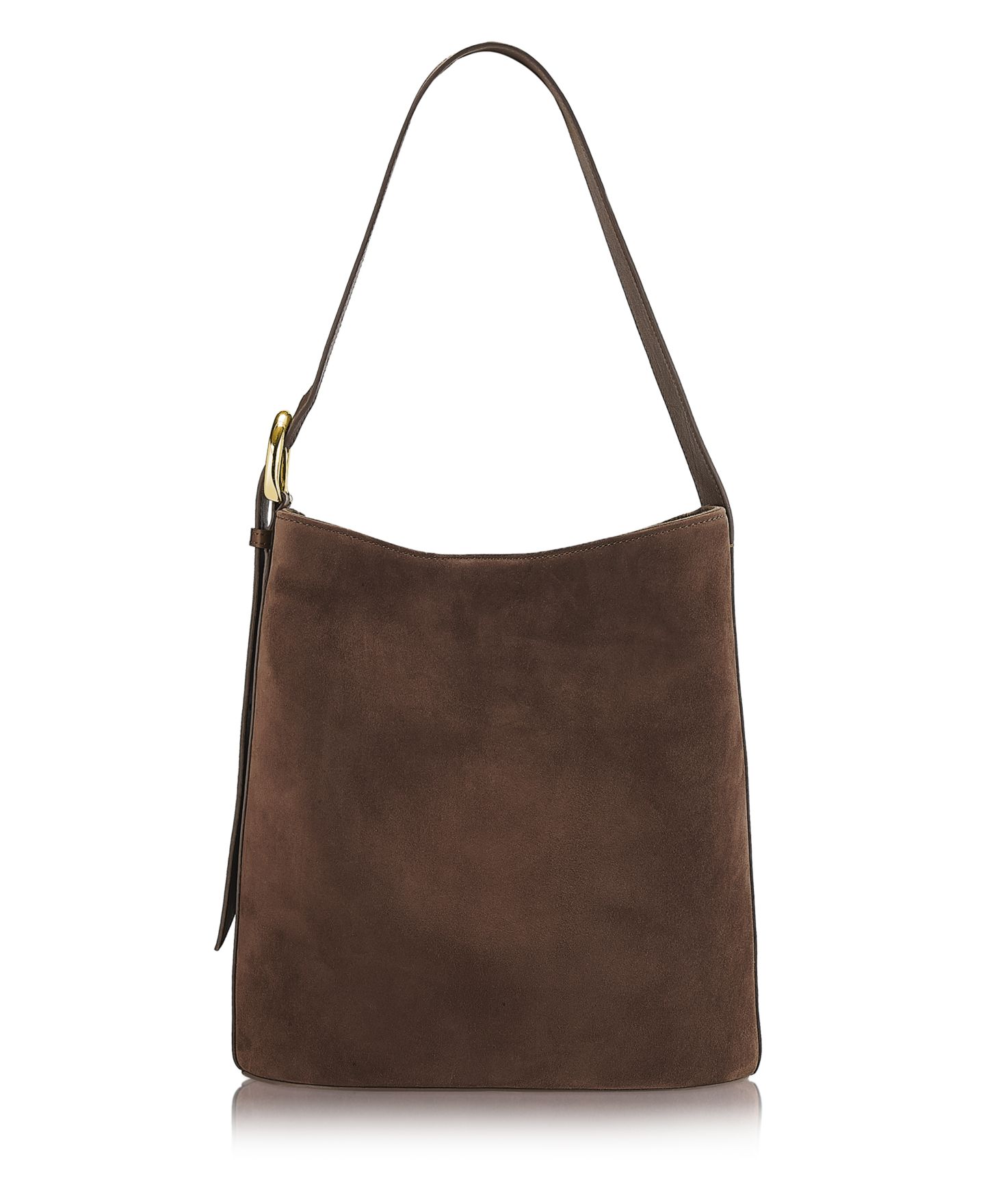 Женская сумка GiGi New York Avery Medium Suede Hobo Shoulder Handbag, цвет: Коричневый — фото 2