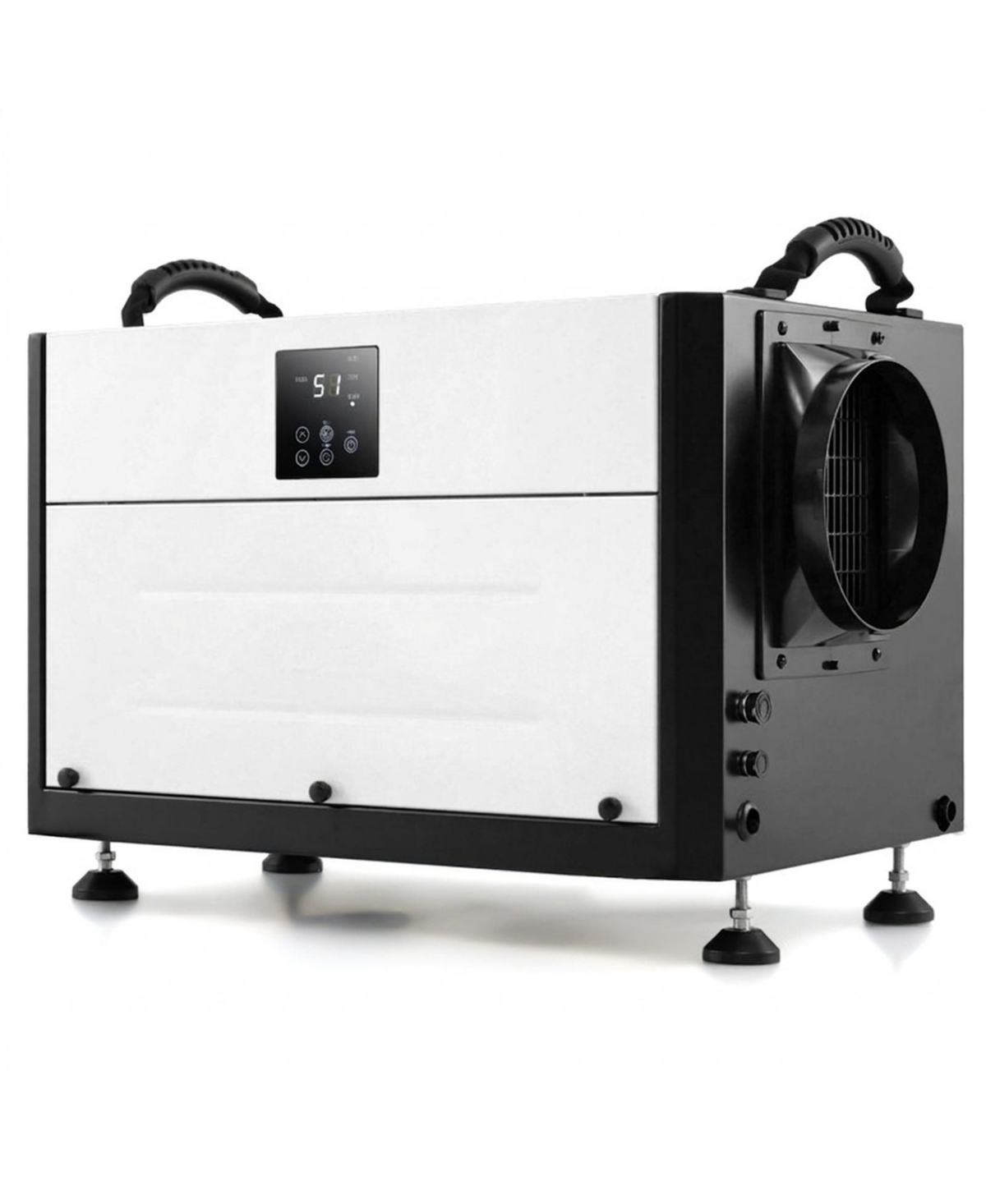 Hongge 155 Pint Crawl Space Dehumidifier with 3 Modes and 24 Hour Timer for 1900 Sq Ft - White