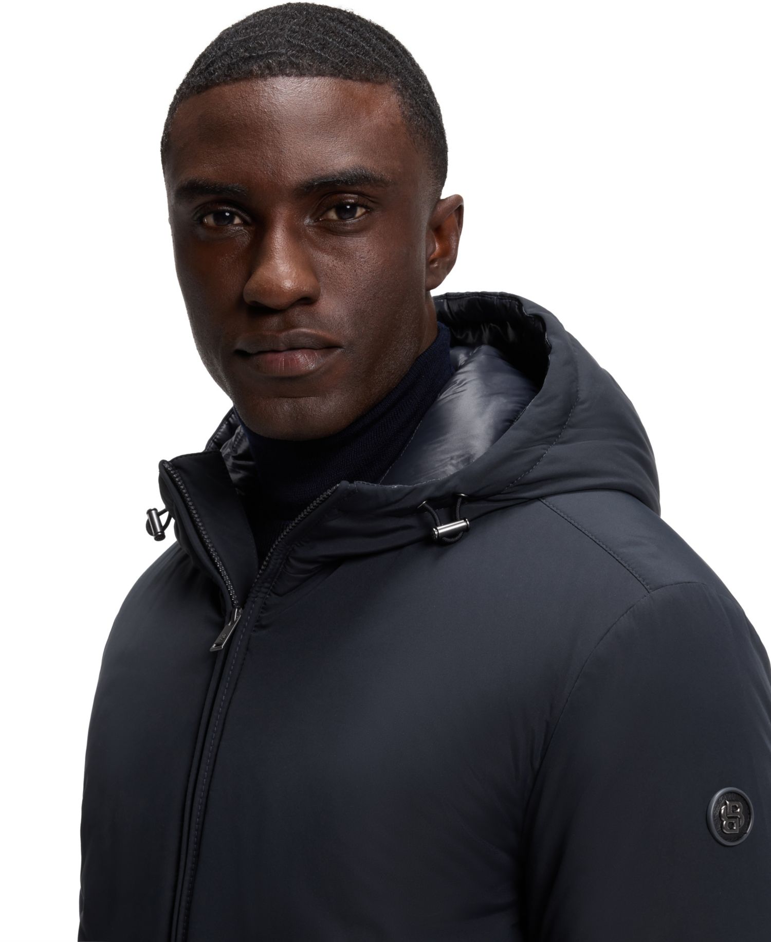 BOSS by Hugo Boss Men's C-Caniol Water-Repellent Padded Hooded Jacket