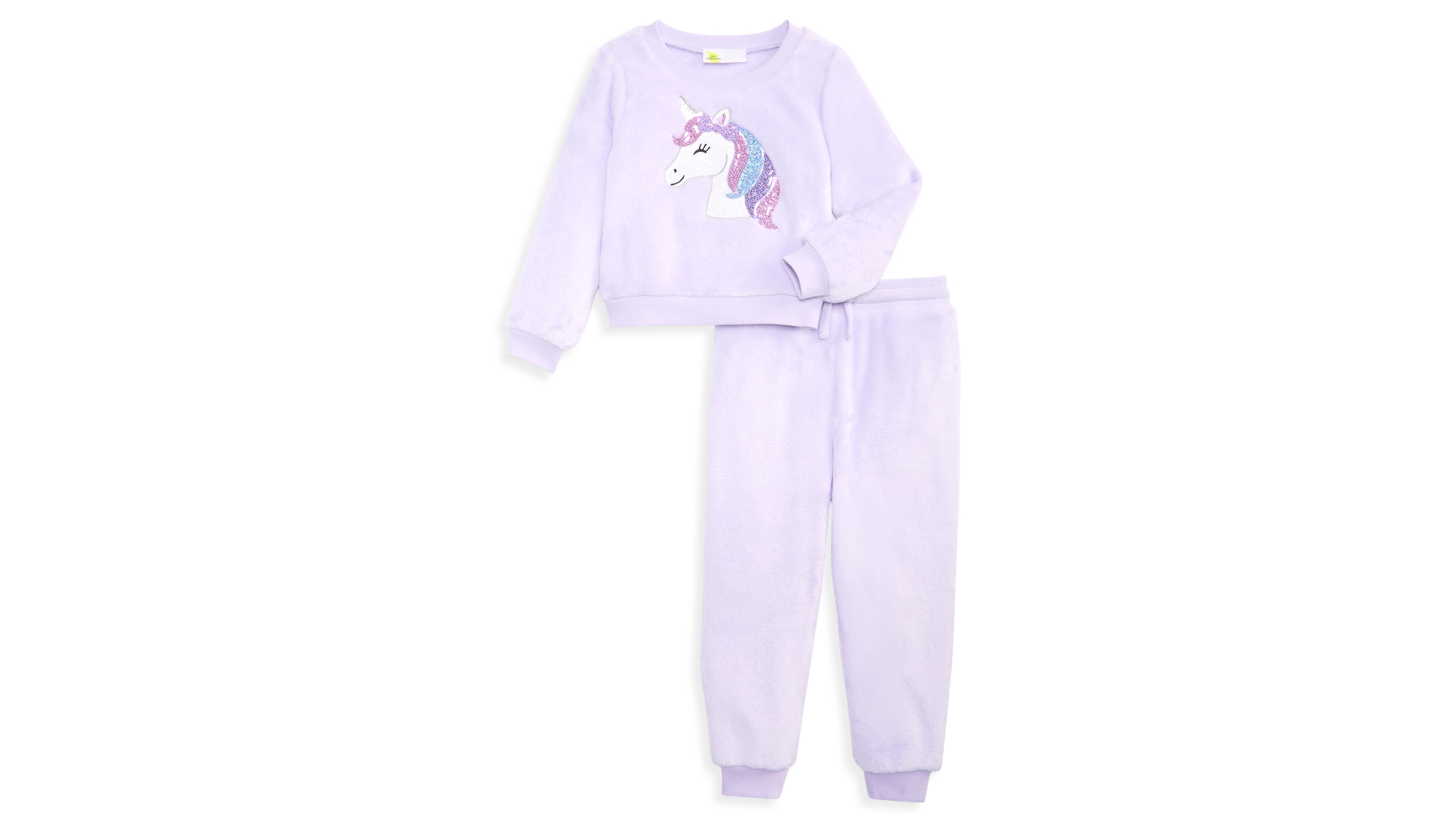 Epic Threads Toddler Girls' 12M-5T Unicorn Minky Sequined Sweatshirt and Joggers, 2-Piece Set, Macy's Exclusive
