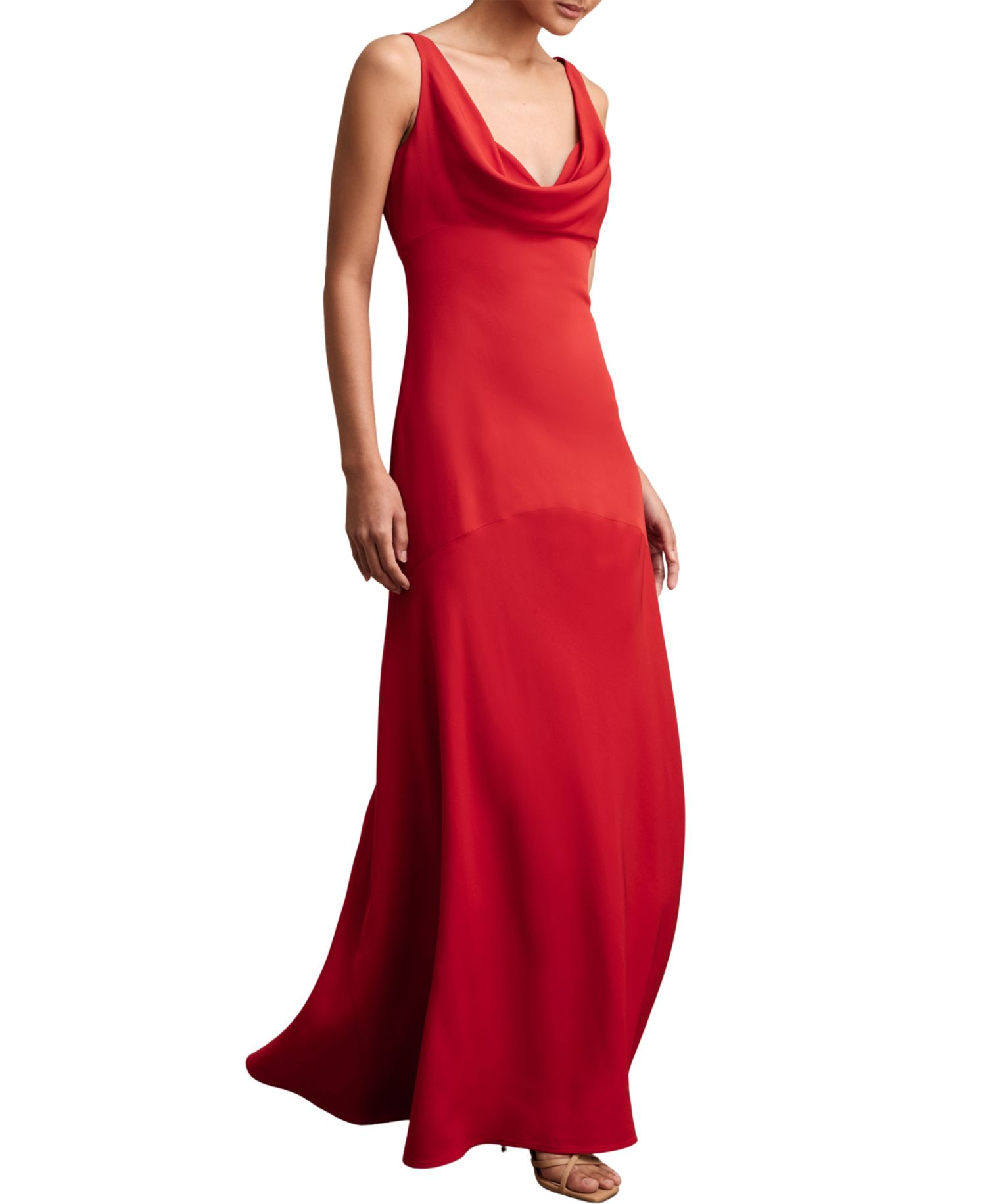 Women's Vanessa Cowl Neck Wedding-Guest Maxi Dress