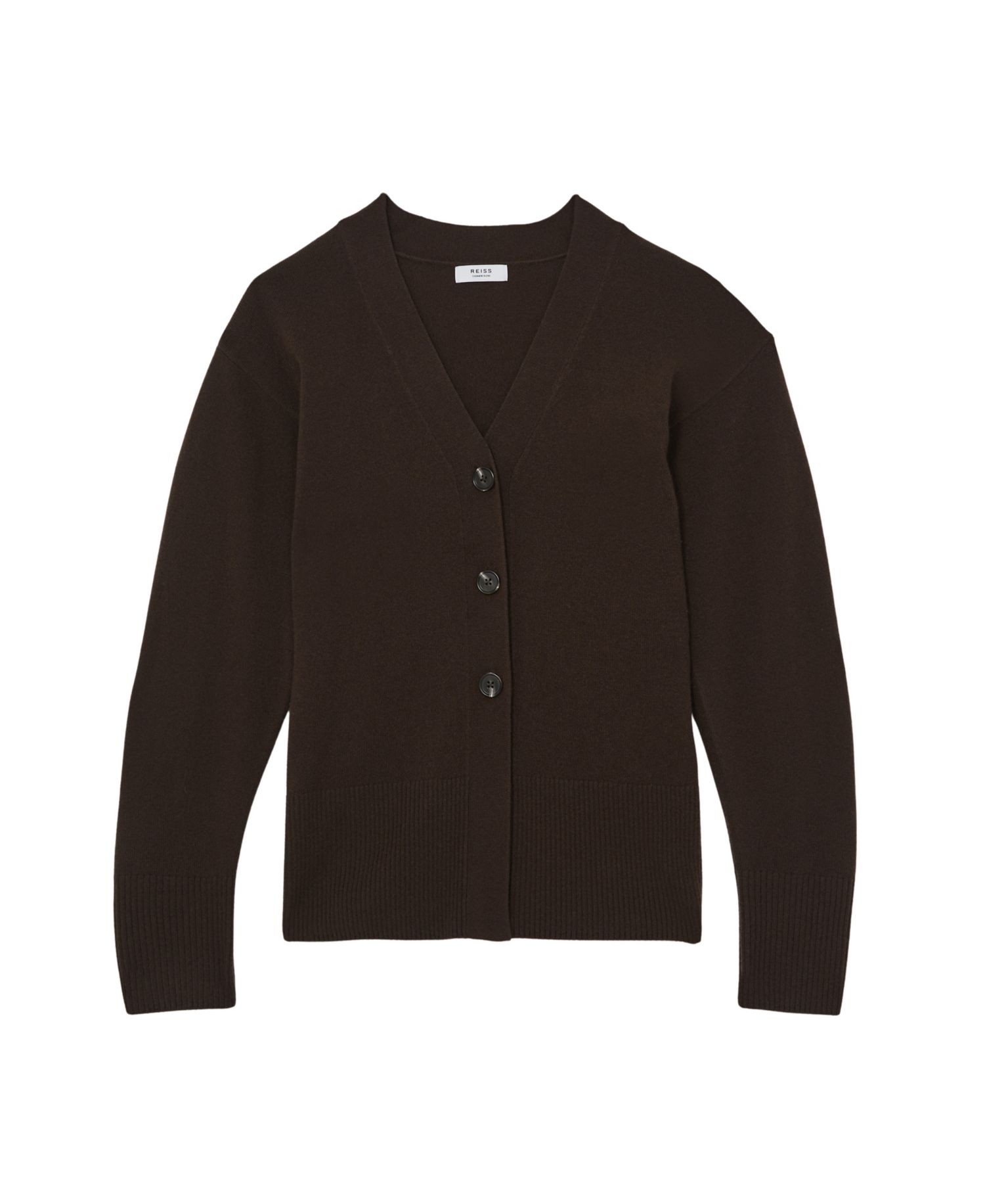 Women's Tyla Wool-Blend V-Neck Long-Sleeve Cardigan Sweater