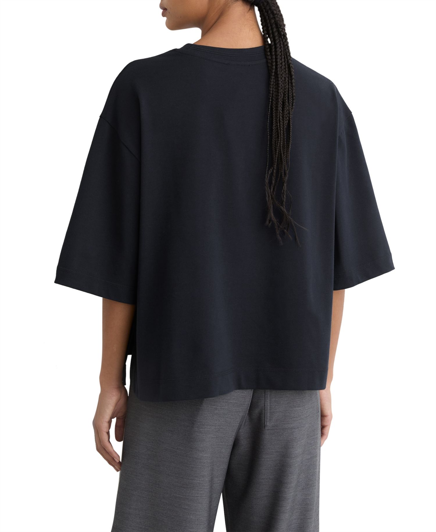 Women's Lara Oversized Ribbed Crewneck T-Shirt
