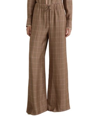 Women's Minnie Wide-Leg Check Trousers