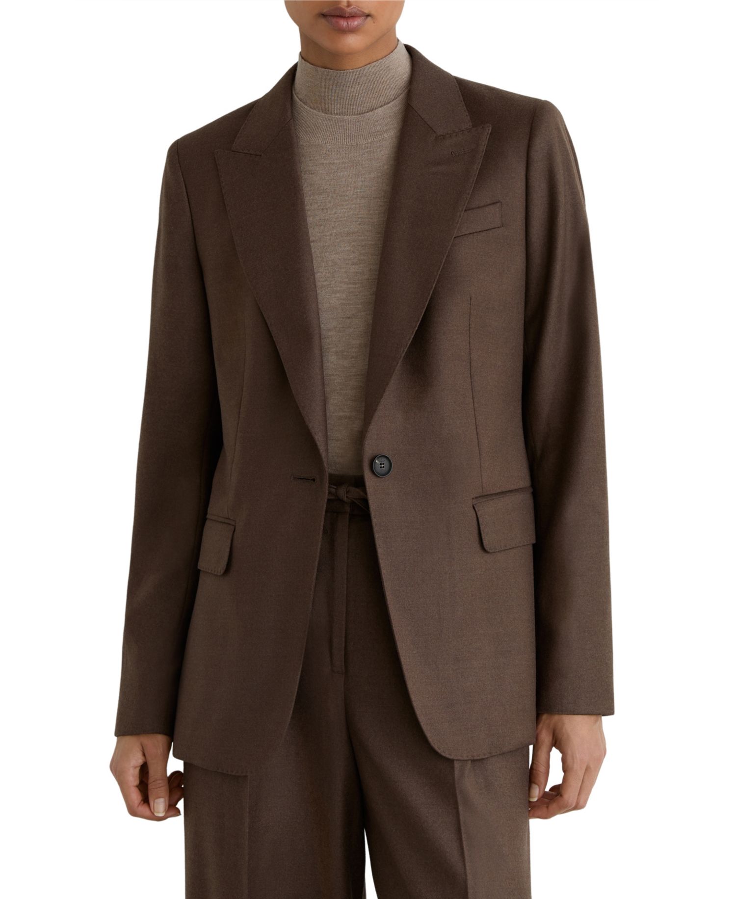 Women's Tailored Single-Breasted Blazer
