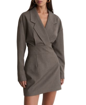 Women's Juno Long-Sleeve Structured Mini Blazer Dress